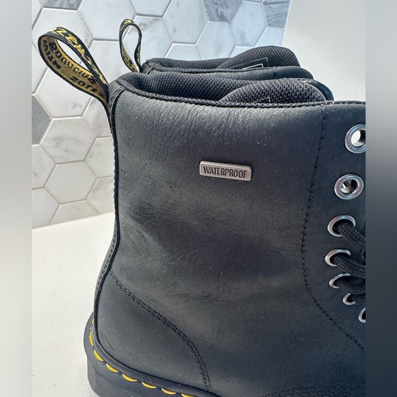 Dr. Martens 1460 Waterproof Drywair Black Lace Up Doc Boots Women’s Size 6 NWOB - Picture 9 of 9